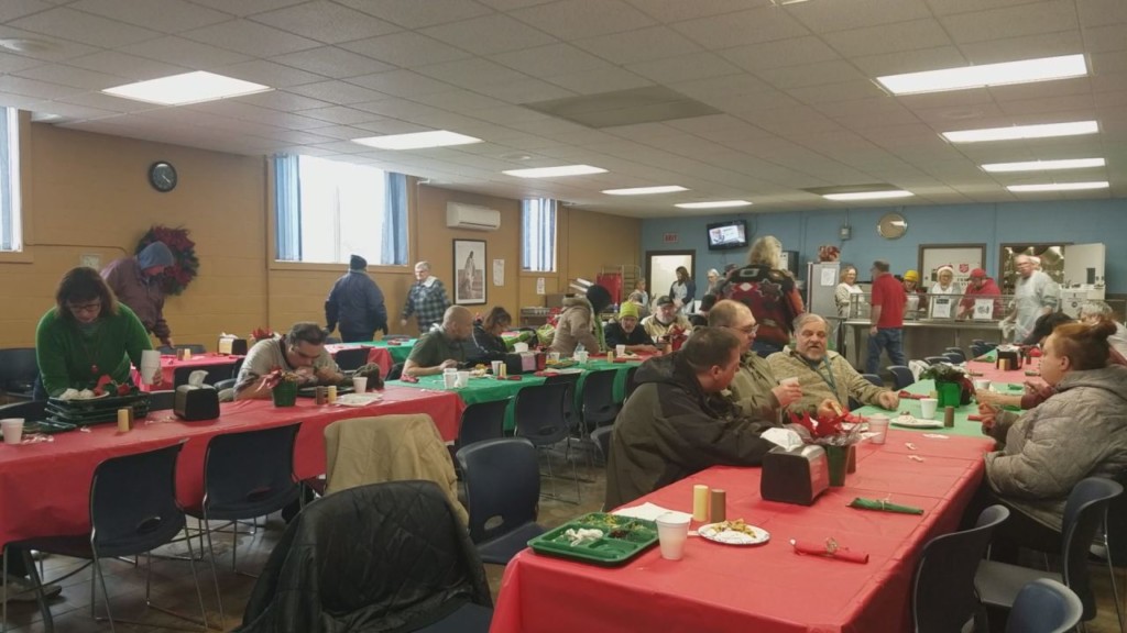 Salvation Army Holds Free Christmas Meal Open To Public