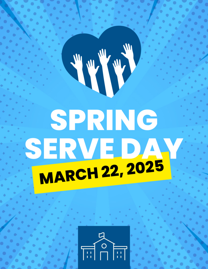 Love Our Schools Spring Serve Day Graphic 2025