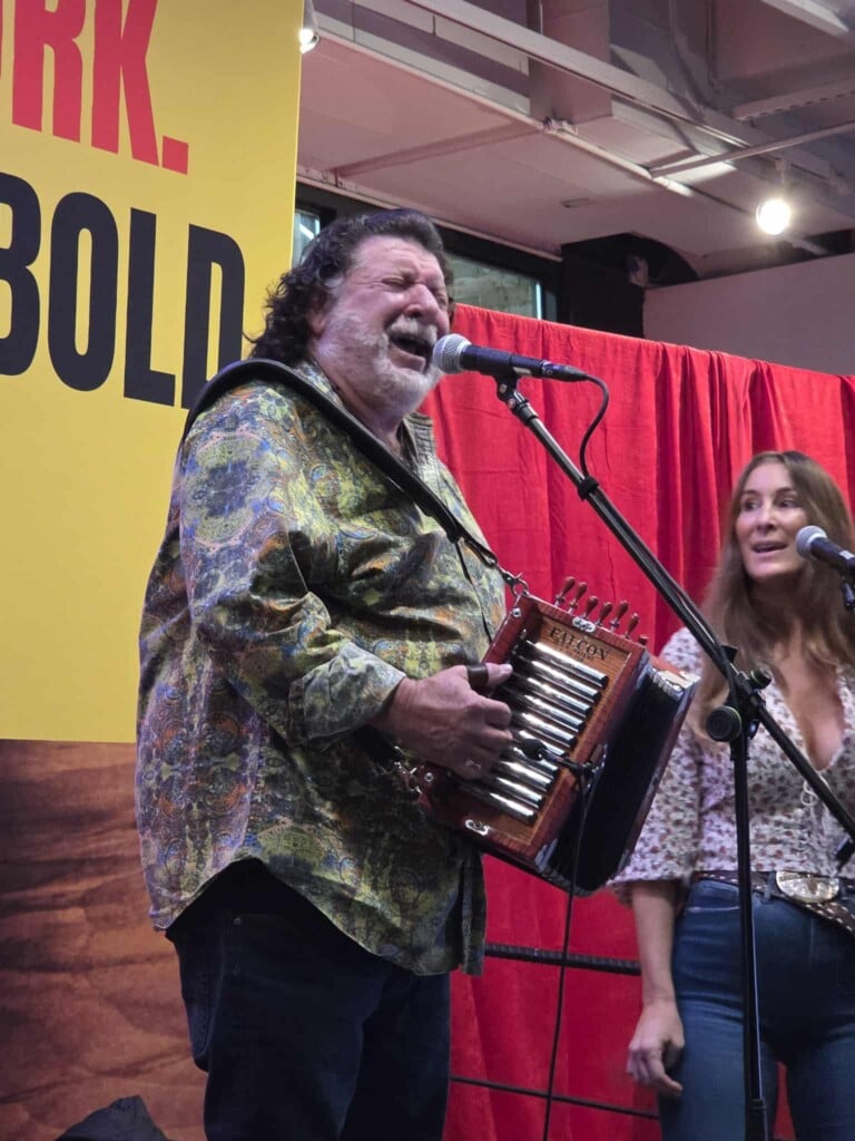Wayne Toups and Regina Cates, Violinist, at "Taste Louisiana in New York City"