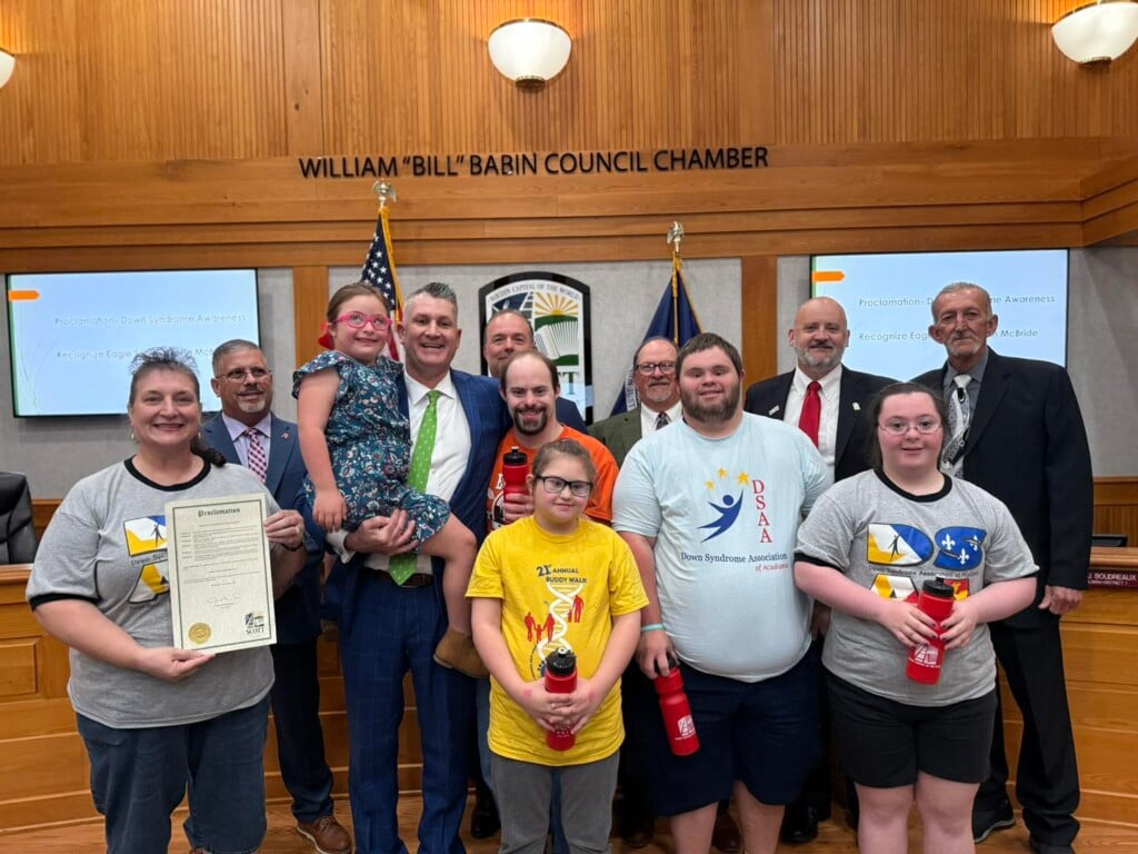 City Of Scott proclaims World Down Syndrome Day at March Council Meeting With DSAA