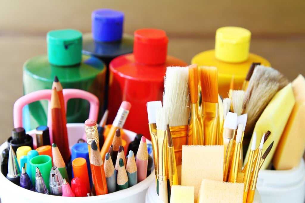 Art And Drawing Supplies for Terrebonne Supply Drop from Getty Images