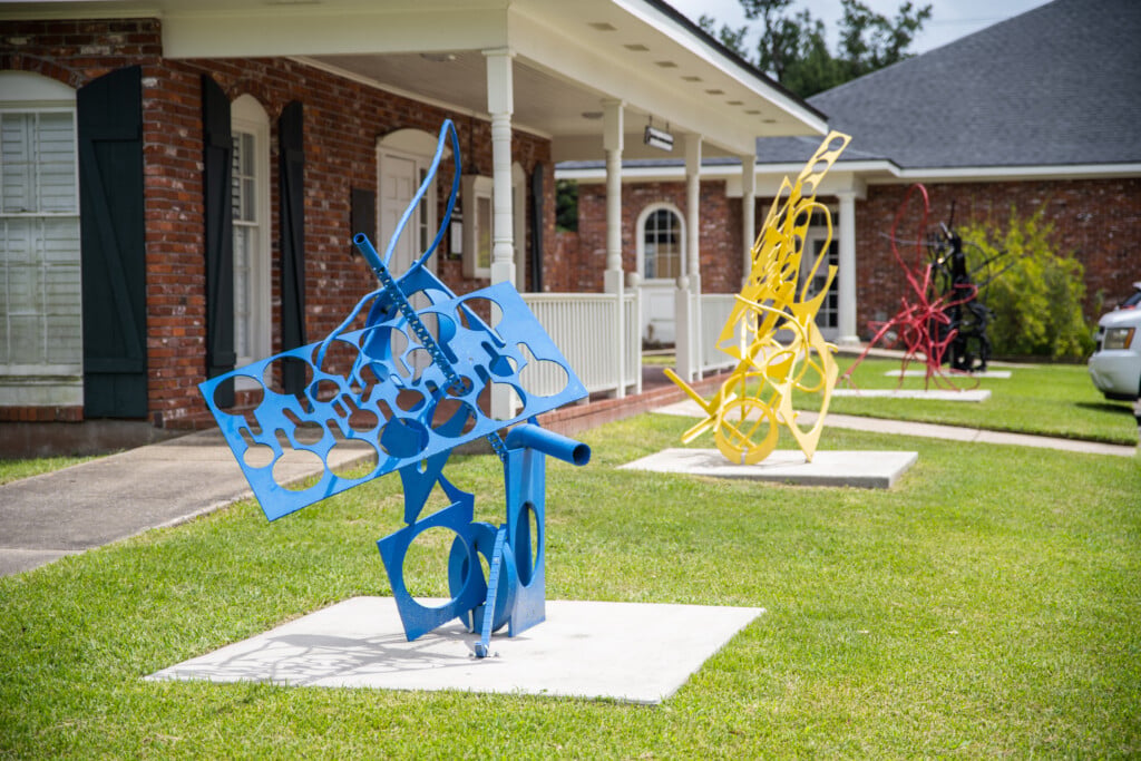 Lynda Benglis' sculptures in Lake Charles at Imperial Calcasieu Museum
