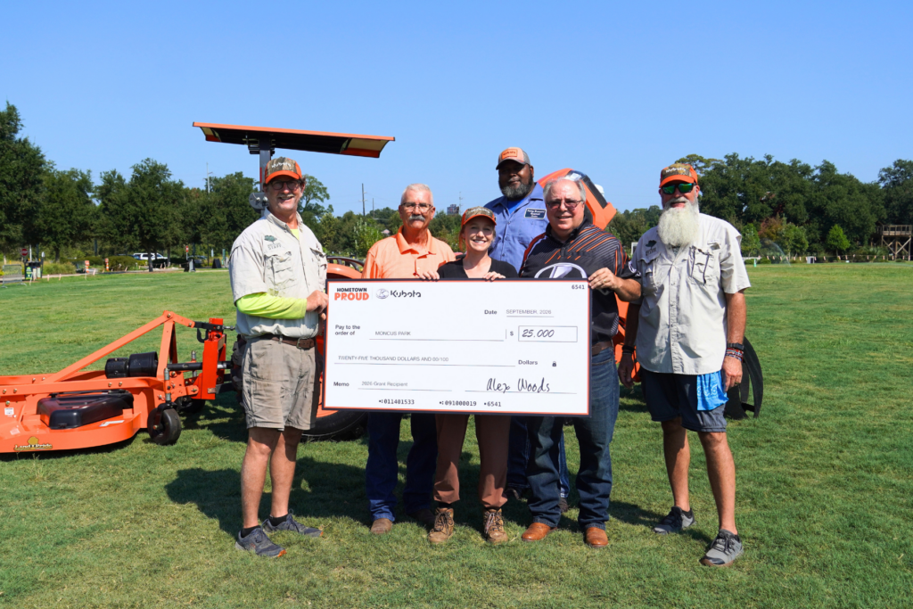 Moncus Park with Kubuta Award: $50k Kubota Hometown Proud award