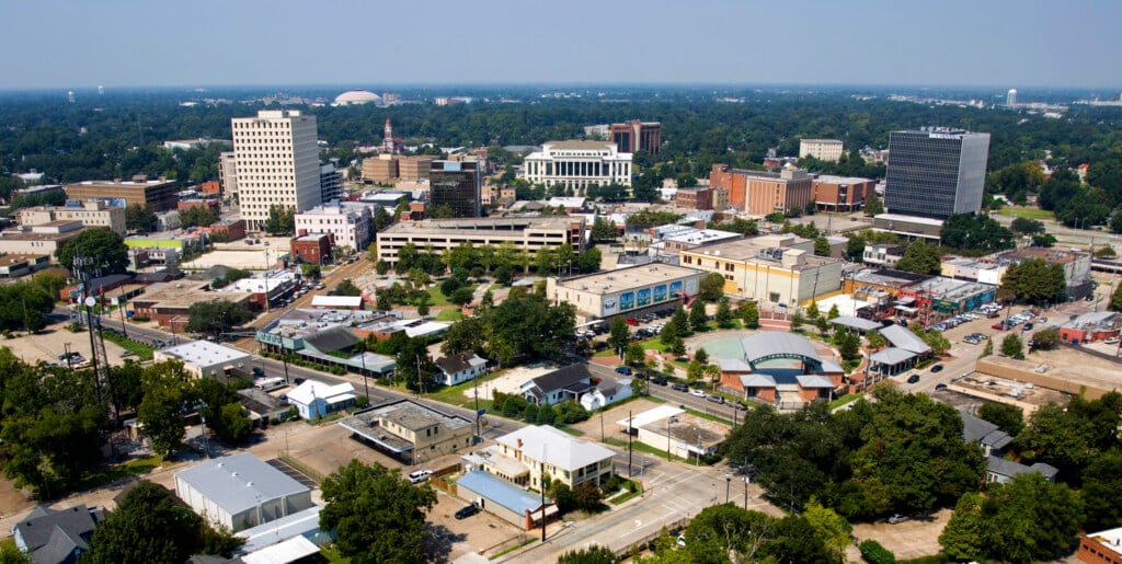 Lafayette Travel Louisiana Helicam Downtown Aerial
