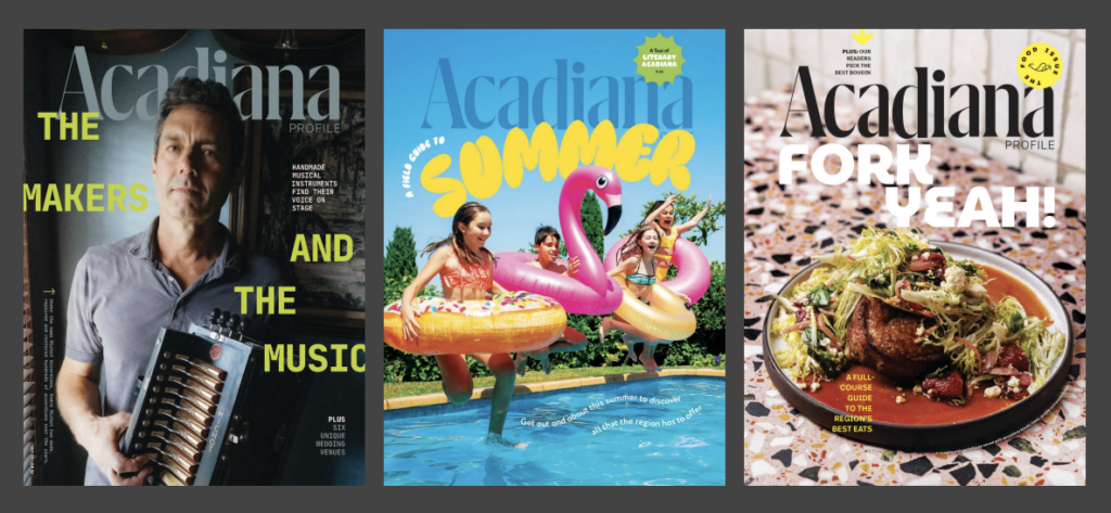 Acadiana Profile Magazine Covers from IRMA Awards Presentation