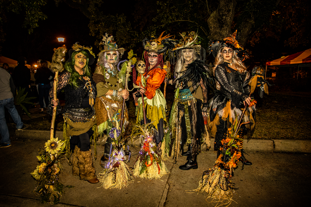 Group of witches at the Rougarou Fest in Houma