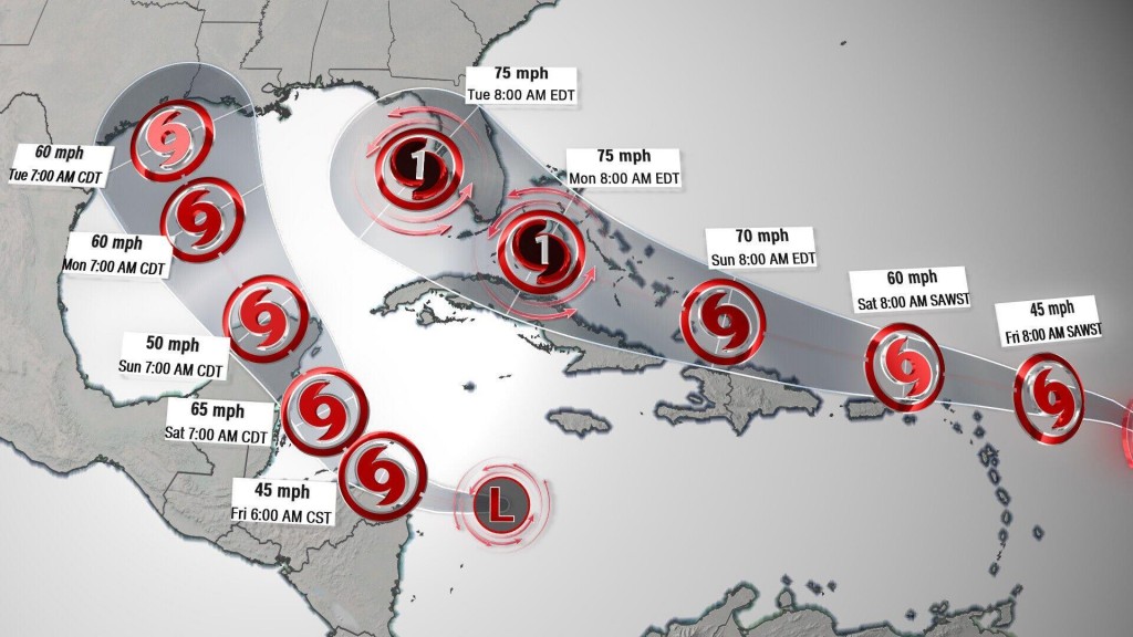 Two Tropical Systems Could Threaten The Gulf Coast At The Same Time