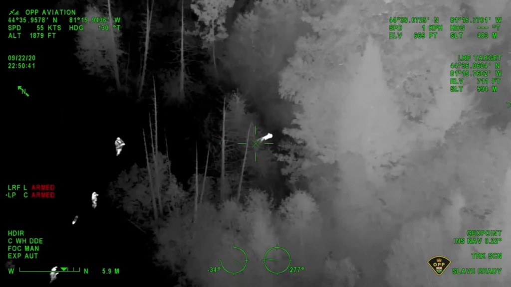 Watch As Canadian Police Rescue Boy Using Night Vision