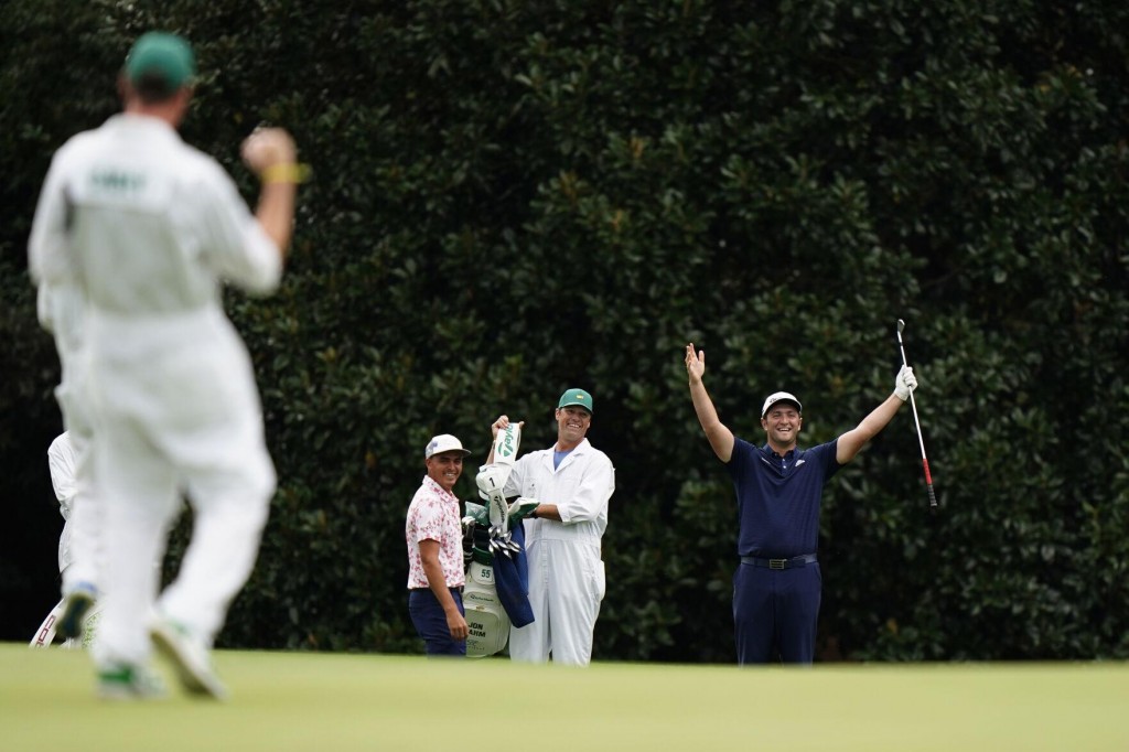 Watch Now: Birthday Boy John Rahm Skips Ball Over Water For Incredible Hole In One