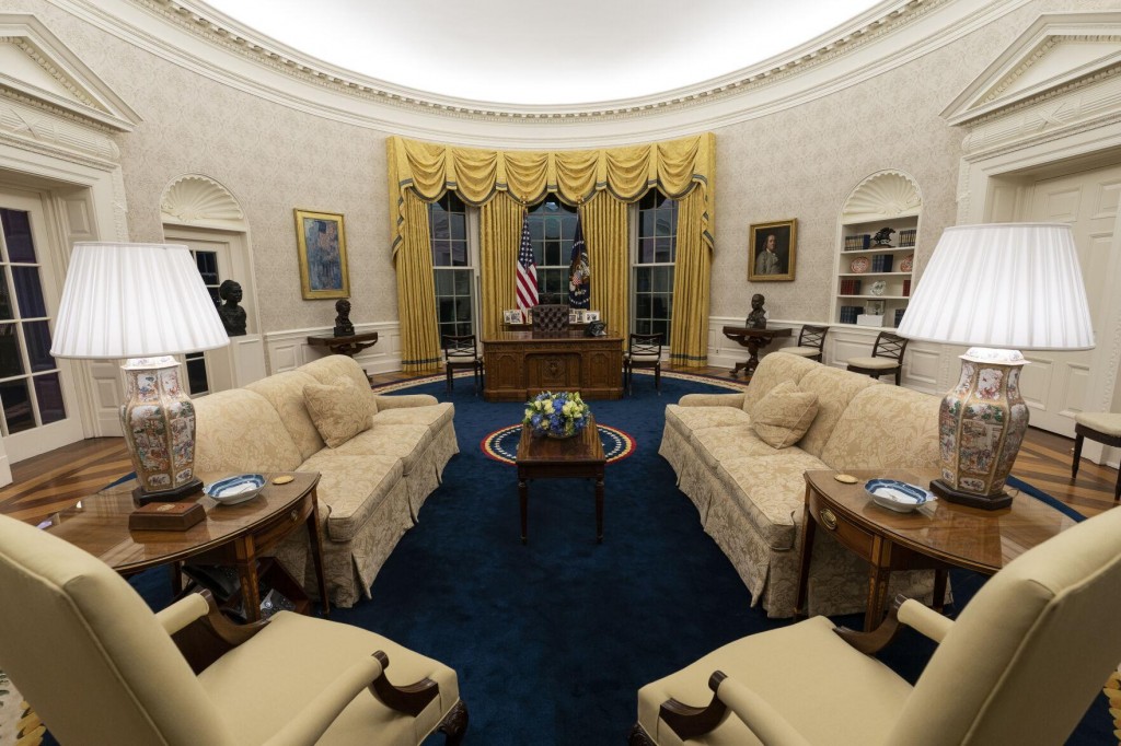 Take An Up Close Look At Biden’s Oval Office Makeover
