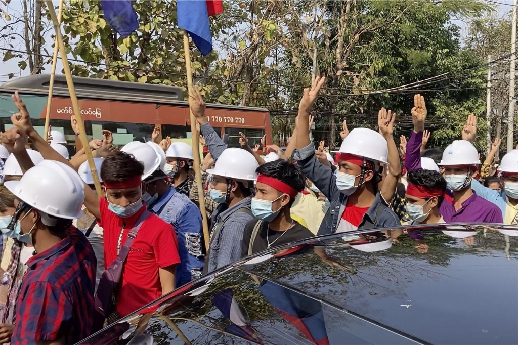 Thousands Protest Army Takeover In Myanmar’s Biggest City