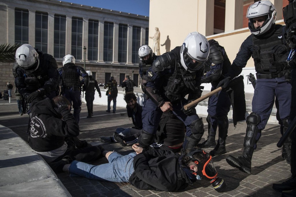Greece: Protest Gets Heated Ahead Of Campus Policing Vote