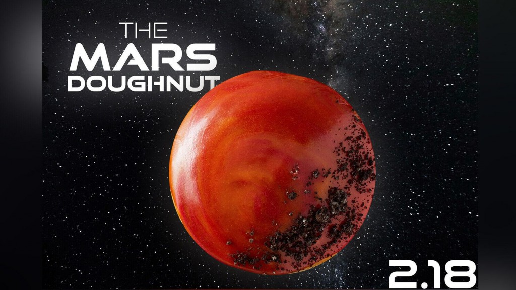 Krispy Kreme Is Offering A Limited Edition Mars Doughnut To Celebrate Nasa’s Rover Landing