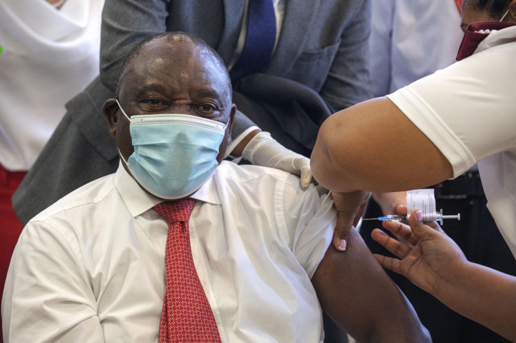 A Joke, A Jab: South Africa Starts Vaccinating With Leader