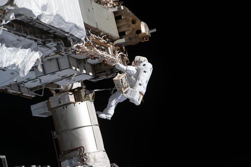 Astronauts Kate Rubins And Victor Glover Conducted A Sunday Spacewalk