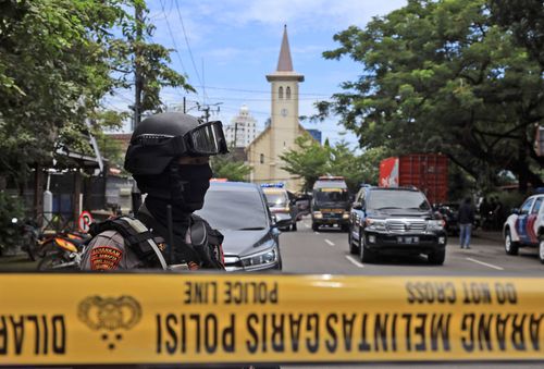 14 People Injured In Suspected Suicide Bombing Outside Catholic Church In Indonesia