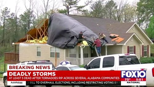 Survivors Count Blessings, Mourn Dead And Begin Cleanup After Alabama Tornado Outbreak