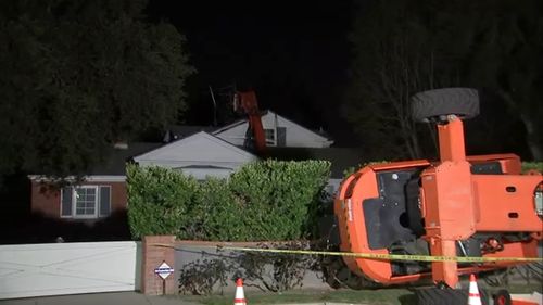 Crane For Netflix Shoot Falls Onto Home Amid Strong Winds