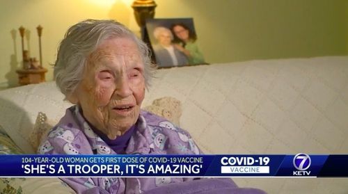 104 Year Old Gets First Vaccine Dose One Century After Living Through 1918 Flu Pandemic