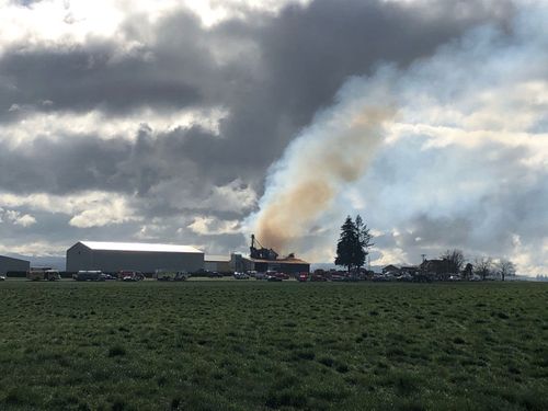 Injuries Reported After Explosion, 2 Alarm Fire At Seed Cleaning Facility