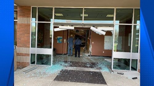 Man Drives Truck Into Hospital