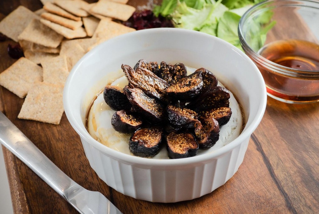 Baked Brie With Figs & Maple Syrup