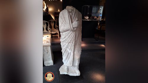 Off Duty Police Discover Stolen Roman Statue In Belgian Antiques Shop