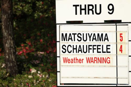 Play Suspended On Third Day Of Masters Due To Inclement Weather