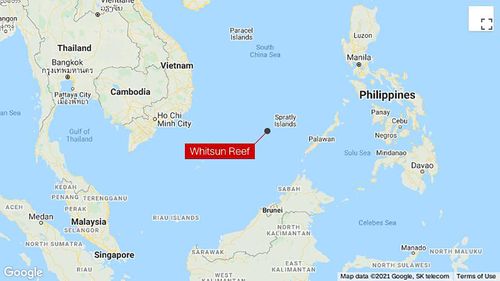 Philippines Says Illegal Structures Found On Reefs Near Where Chinese Boats Swarmed