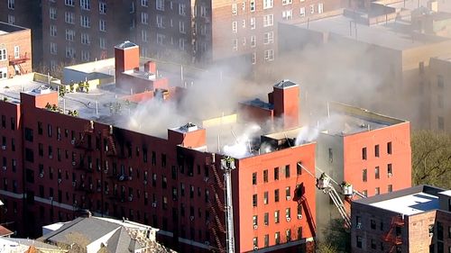 21 People Injured In 8 Alarm Fire At An Apartment Building In Queens, New York