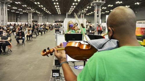 Musical Performances At Vaccination Site Help New Yorkers And Struggling Artists