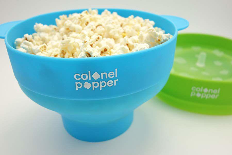 This Silicone Popcorn Bowl Will Help You Make Healthier Snacks