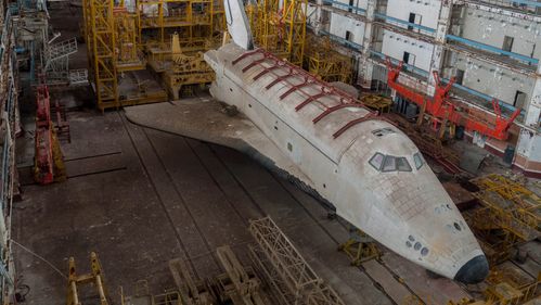 Soviet Space Shuttle Covered In Graffiti