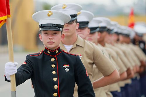 A Platoon Of Female Marines Made History By Graduating From This San Diego Boot Camp