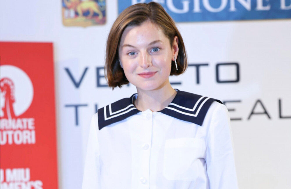 Emma Corrin And Lila Moss Front Miu Miu X Levi’s Campaign