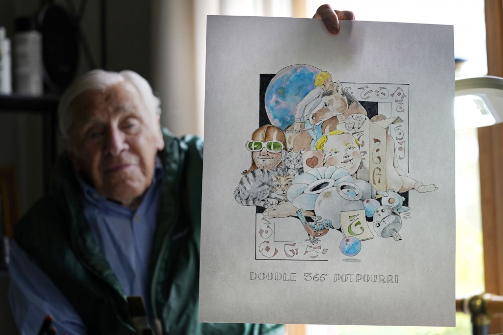 88 Year Old Artist Finishes Year Of Pandemic ‘daily Doodles’