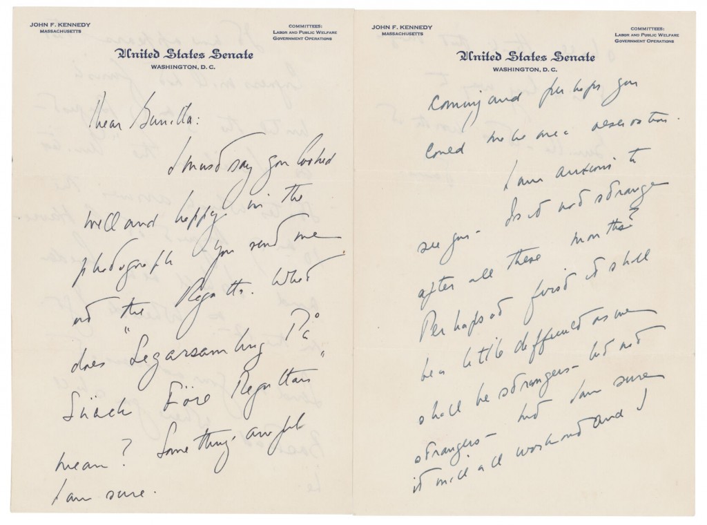 ‘anxious To See You:’ Jfk Letters To Swedish Lover Auctioned