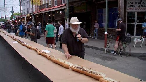 Restaurant Owner Celebrates Birthday With 510 Foot Long Cheesesteak