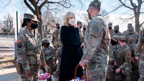 President And First Lady Thank National Guard After Troops Leave Us Capitol