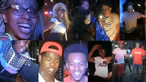 Surveillance Pics Released Of Suspects Accused Of Dancing On Police Car