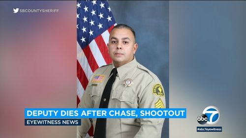 Overnight Procession Held For San Bernardino County Sheriff’s Sergeant Killed By Motorcyclist