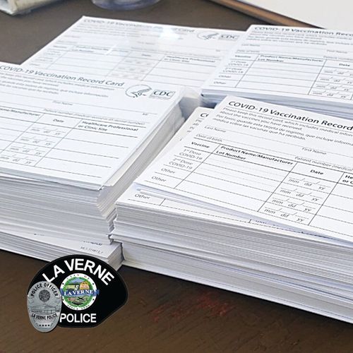 California Contractor Charged For Allegedly Stealing More Than 500 Blank Vaccine Cards