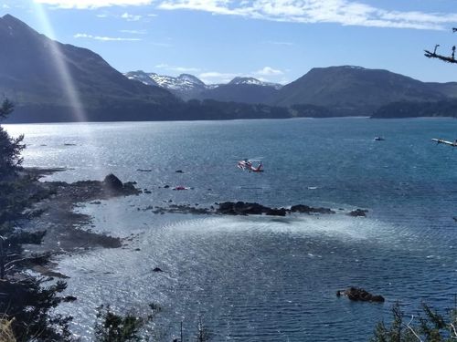 Coast Guard In Alaska Rescues Three Friends After Winds And A Current Swept Their Pink Flamingo Raft Into Bay