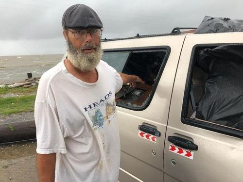 Homeless Man Rides Out Tropical Storm Claudette Near Fishing Pier, Loses Everything He Owns