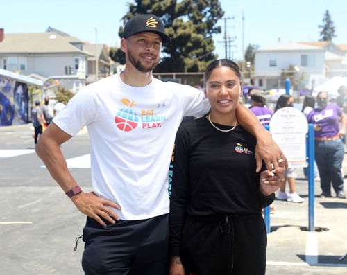 Steph And Ayesha Curry Help Remodel An Oakland Elementary School Playground
