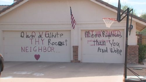 House Vandalized After Owner Encourages Neighbors To Get Vaccinated