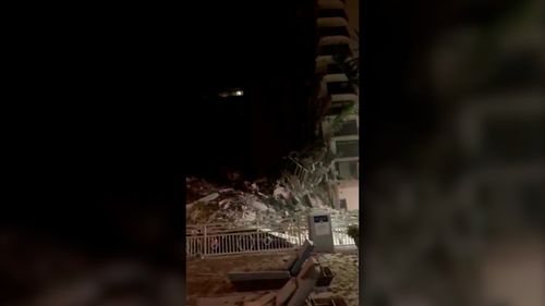 Video Shows Fallen Debris And Gushing Water In The Surfside Condo Garage Moments Before Collapse