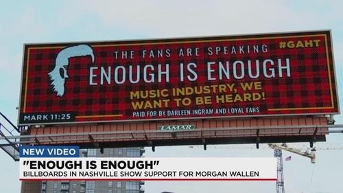 Cryptic Billboards Go Up In Support Of Morgan Wallen