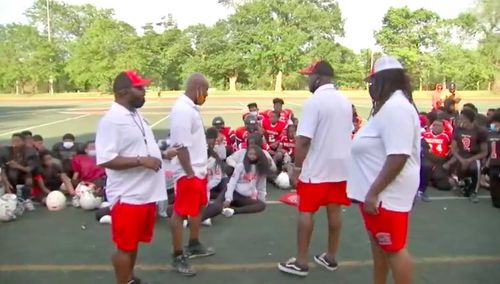 President Obama Surprises Chicago Youth Football Team, Drops In On Small Business Owners’ Meeting