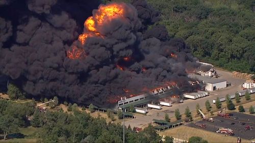 Fire At Illinois Chemical Plant Is Contained But Mandatory Evacuation Order Remains In Effect